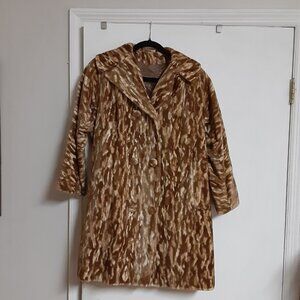 Vintage Faux Fur Coat, made by International Ladies Garment Workers Union